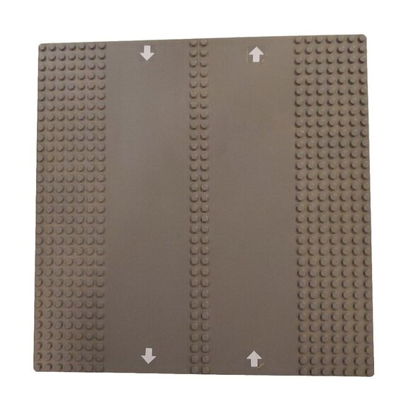 2  32x32 Stud Lego Street Base Plate Lot Space Intersection Crosswalk Road Gray - Picture 5 of 7